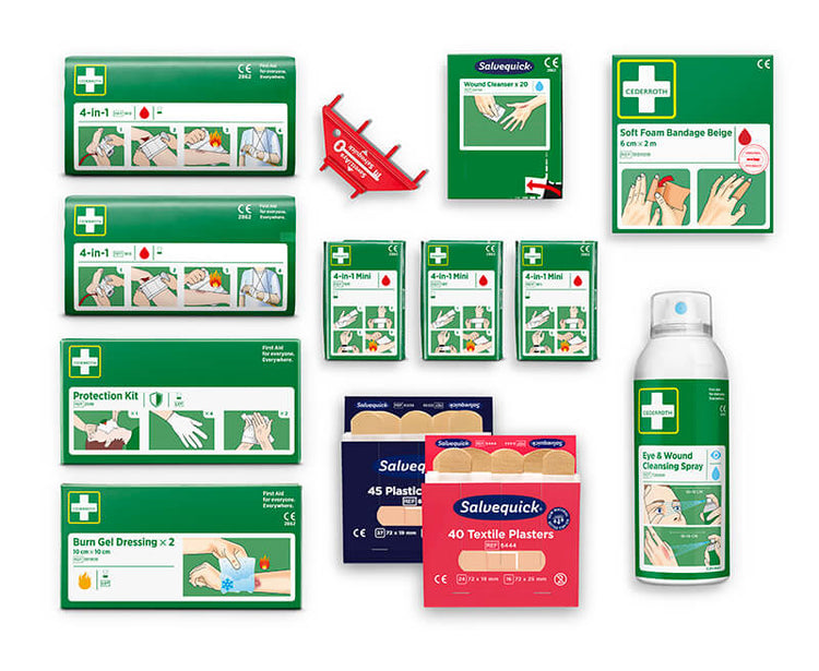 Refillpaket till Första Hjälpen-Station