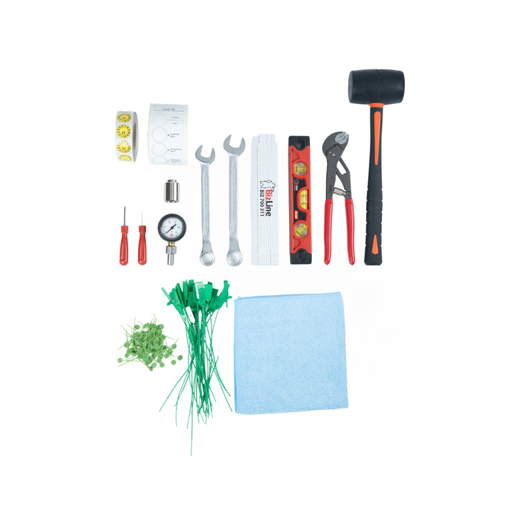 Verktyg för service av brandredskap inkl. utbildning