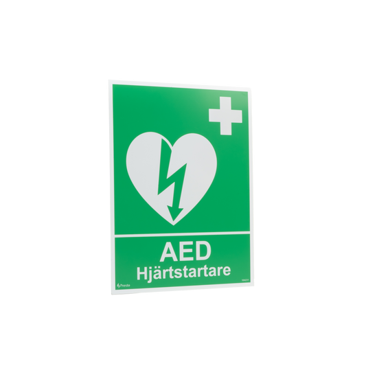 Skylt AED Hjärtstartare