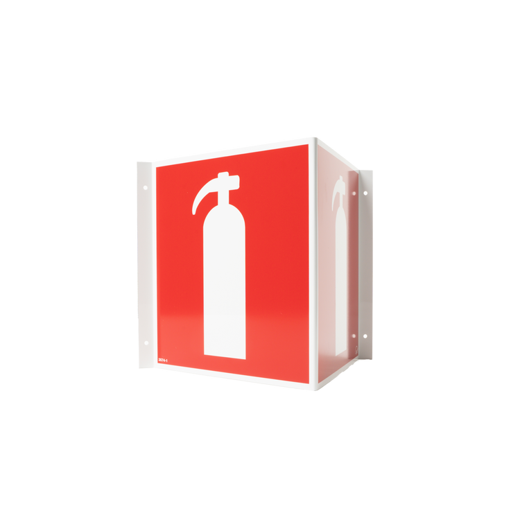 Skylt Brandsläckare panorama