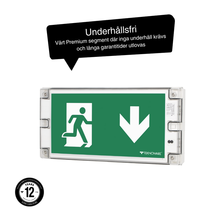 Vägledande armatur - Superkondensator