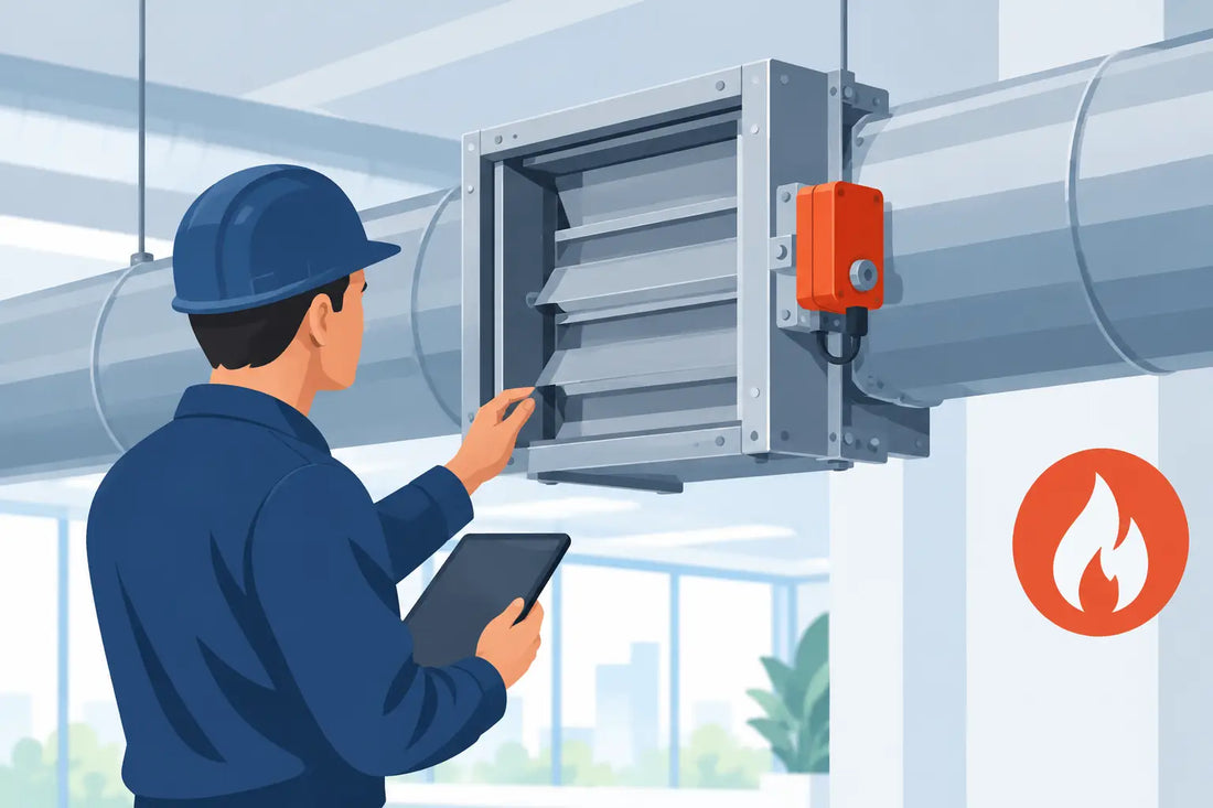 Kontroll av brandspjäll i ventilationssystem